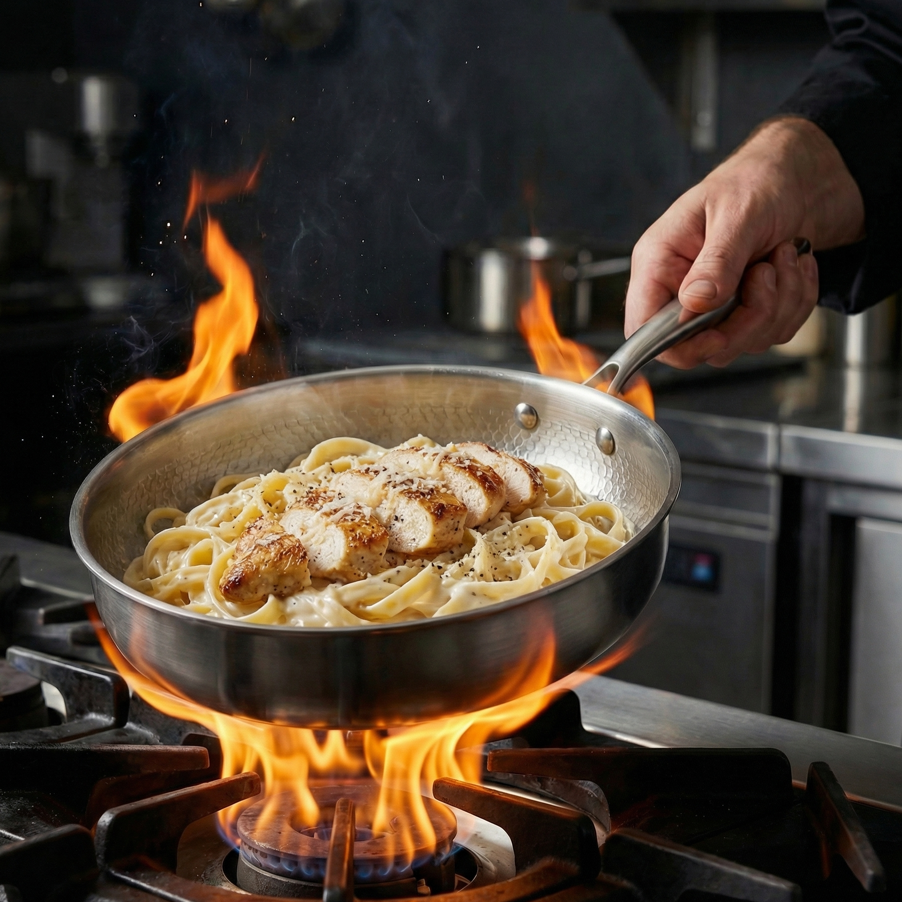 Simmr™ Titanium Hammered Deep Pan