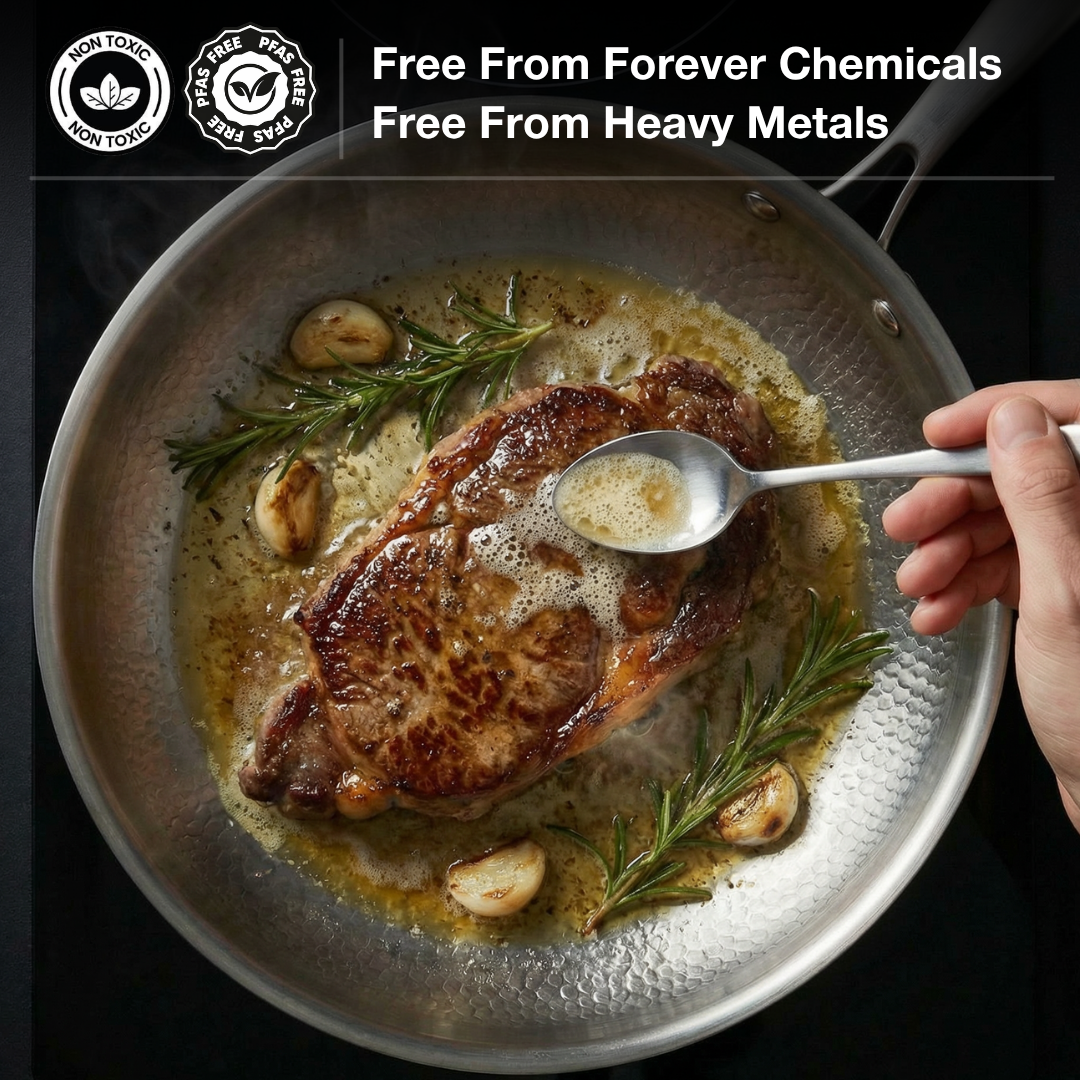 Simmr™ Titanium Hammered Deep Pan