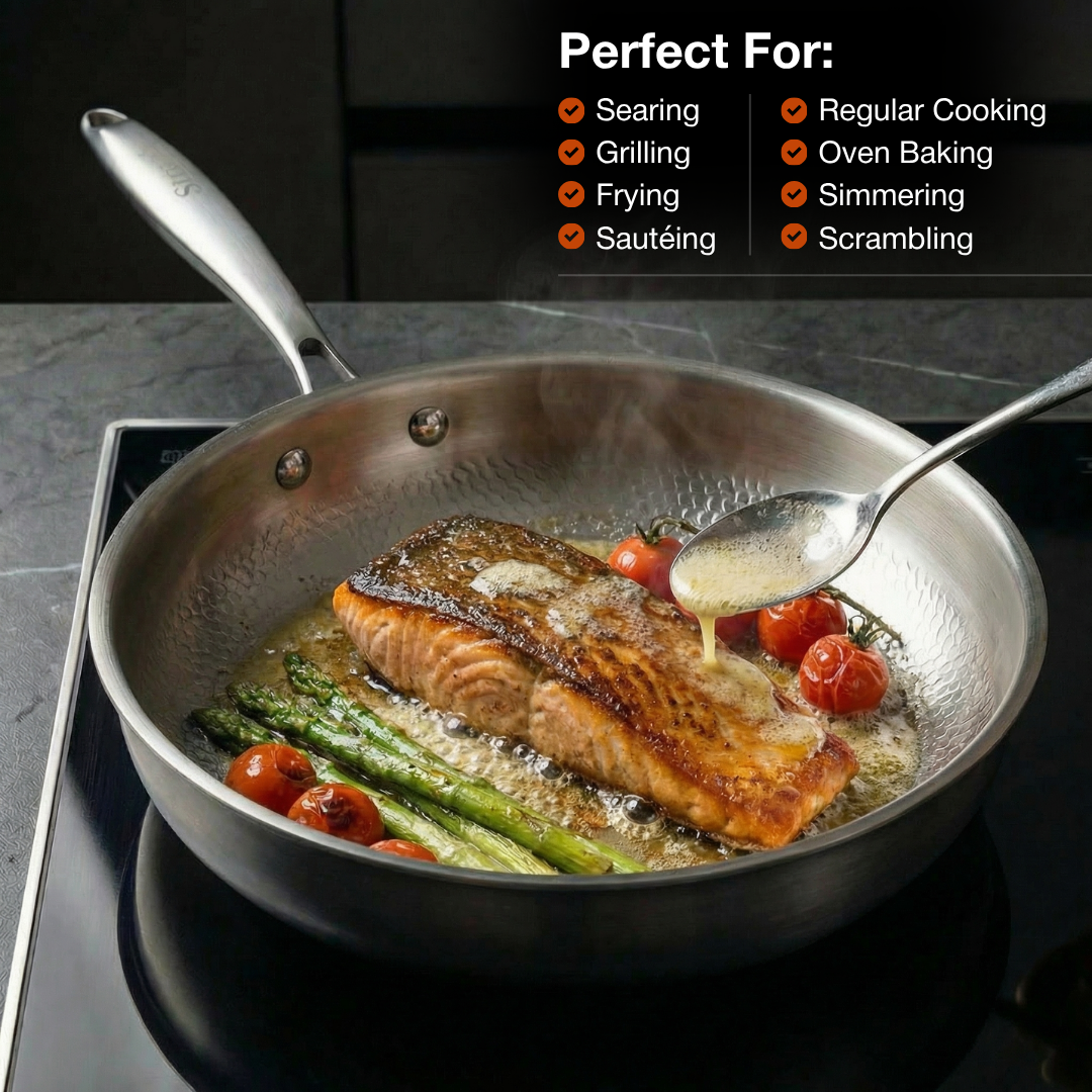 Simmr™ Titanium Hammered Deep Pan