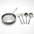 Titanium Hammered Pan & Utensils Bundle