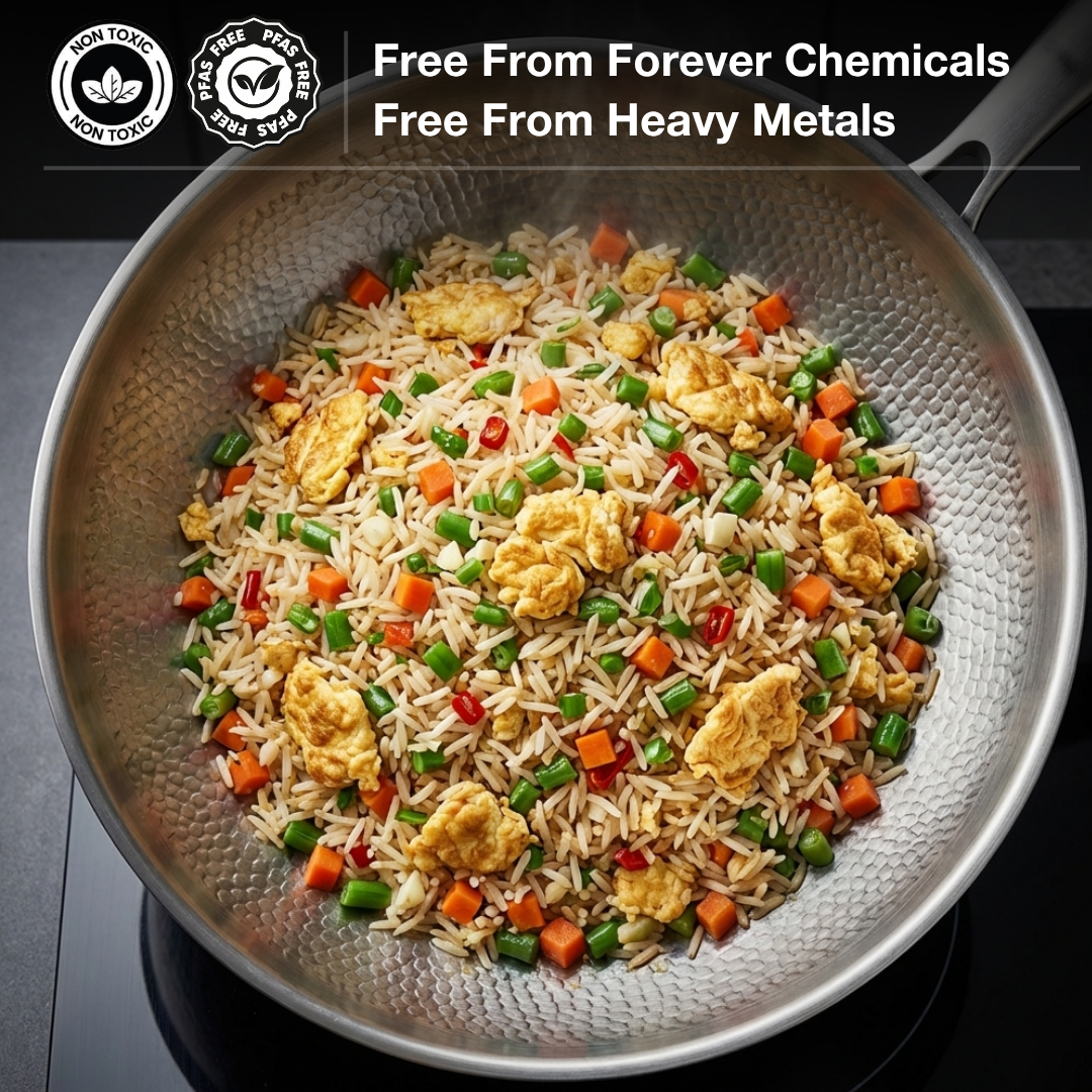 Simmr™ Titanium Hammered Wok