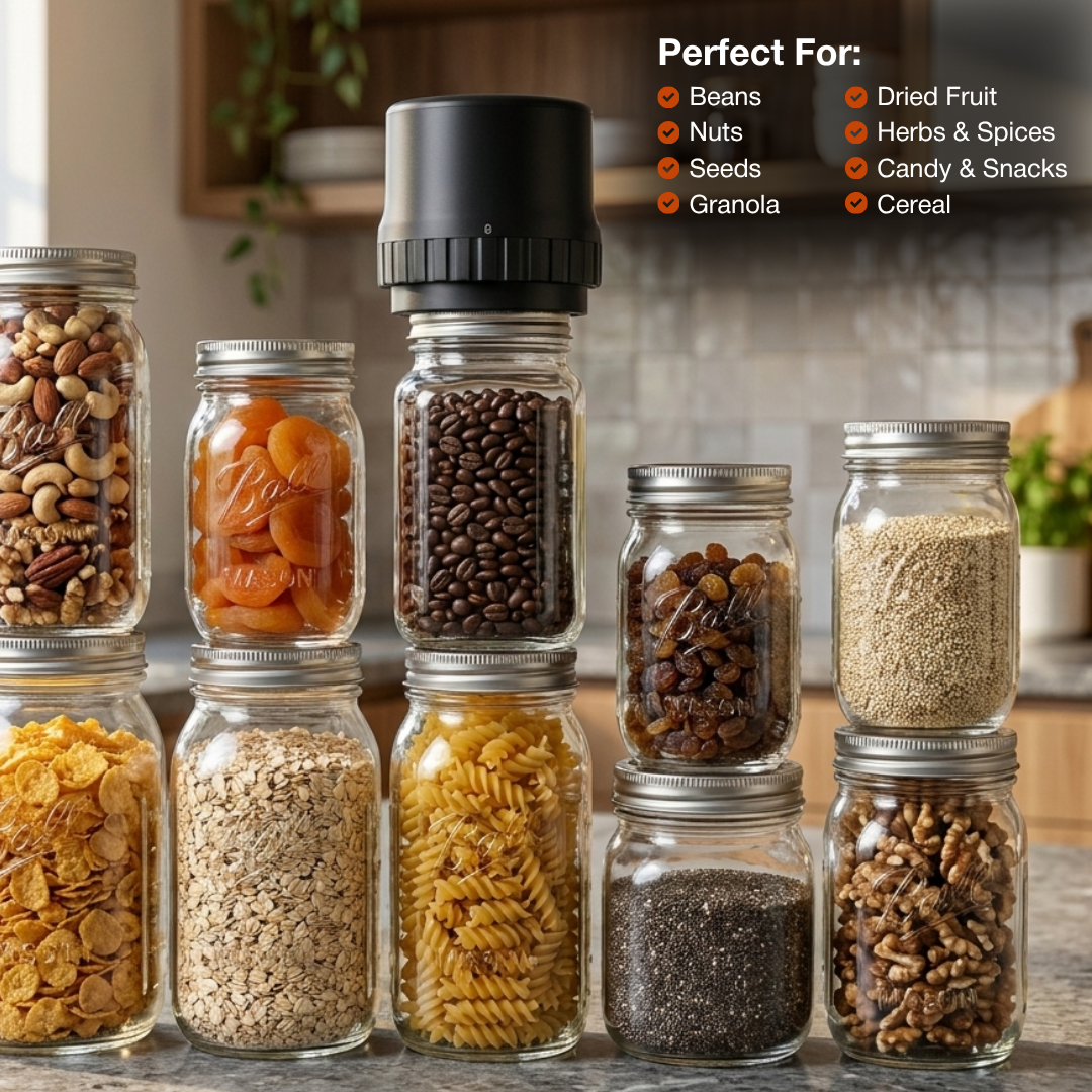 FreshGuard™ Vacuum Mason Jar Sealer