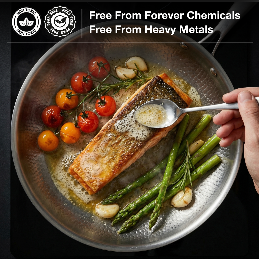 Simmr™ Titanium Hammered Pan Pro