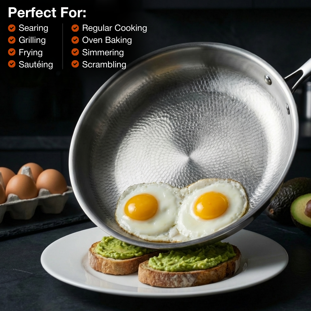 Simmr™ Titanium Hammered Pan Pro