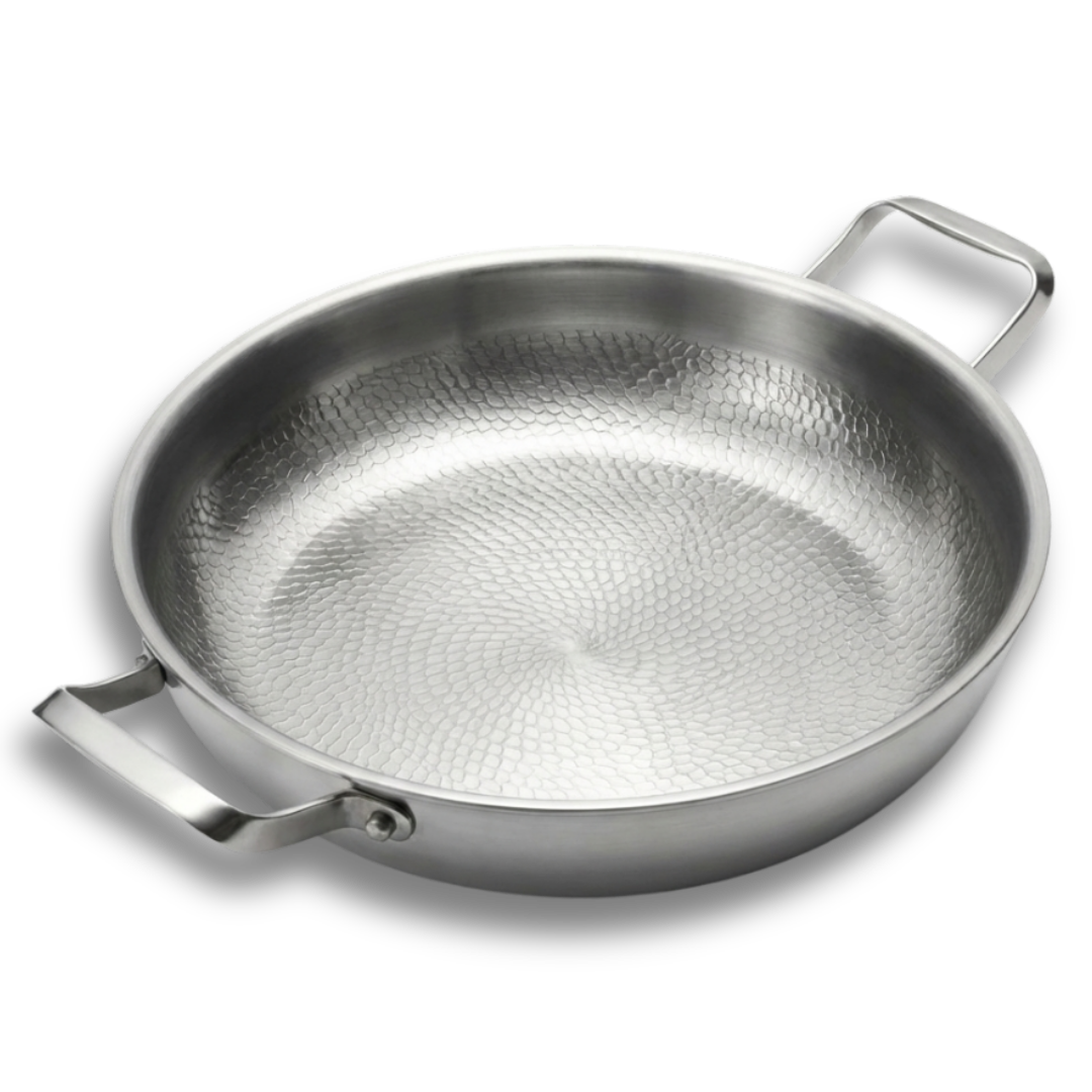 Simmr™ Titanium Hammered Dual Handles Pan